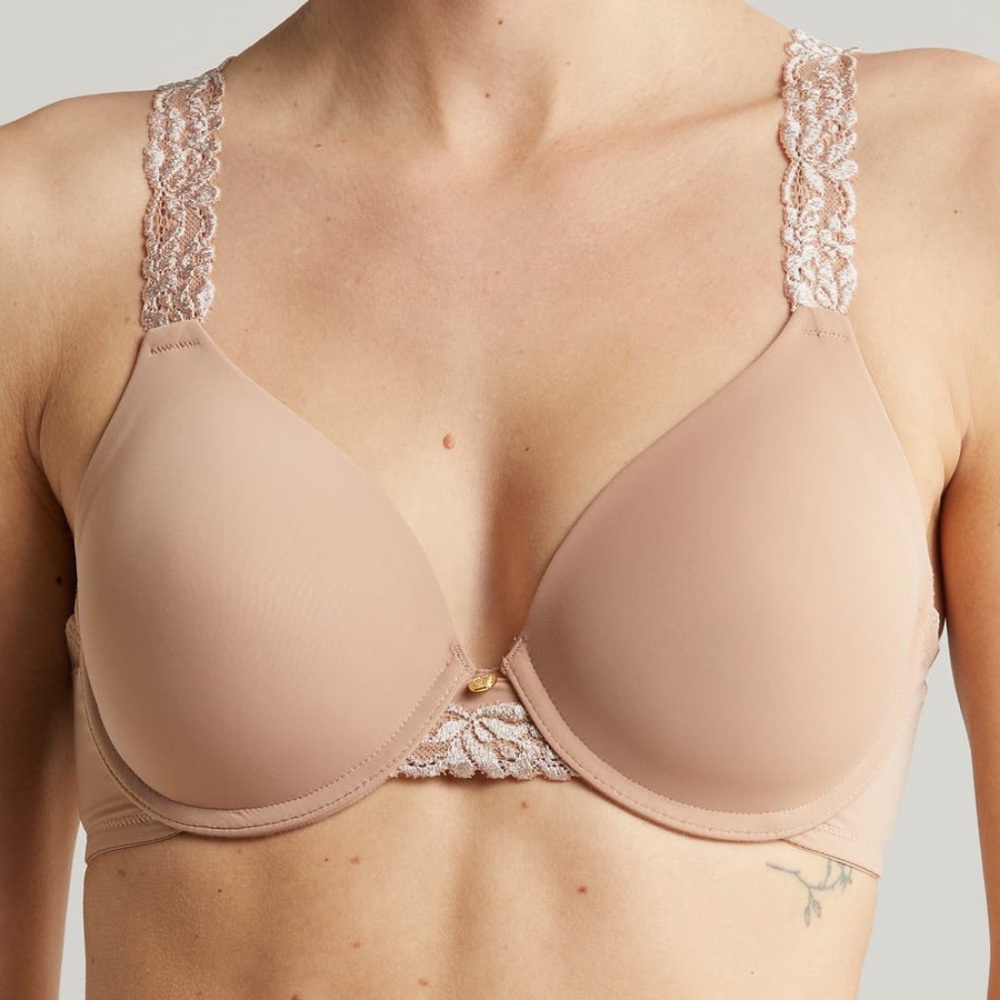 Natori Lace Underwire Buff/Mocha 36DDD Bra